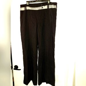 Dots Black and Silver Wide Leg Pants